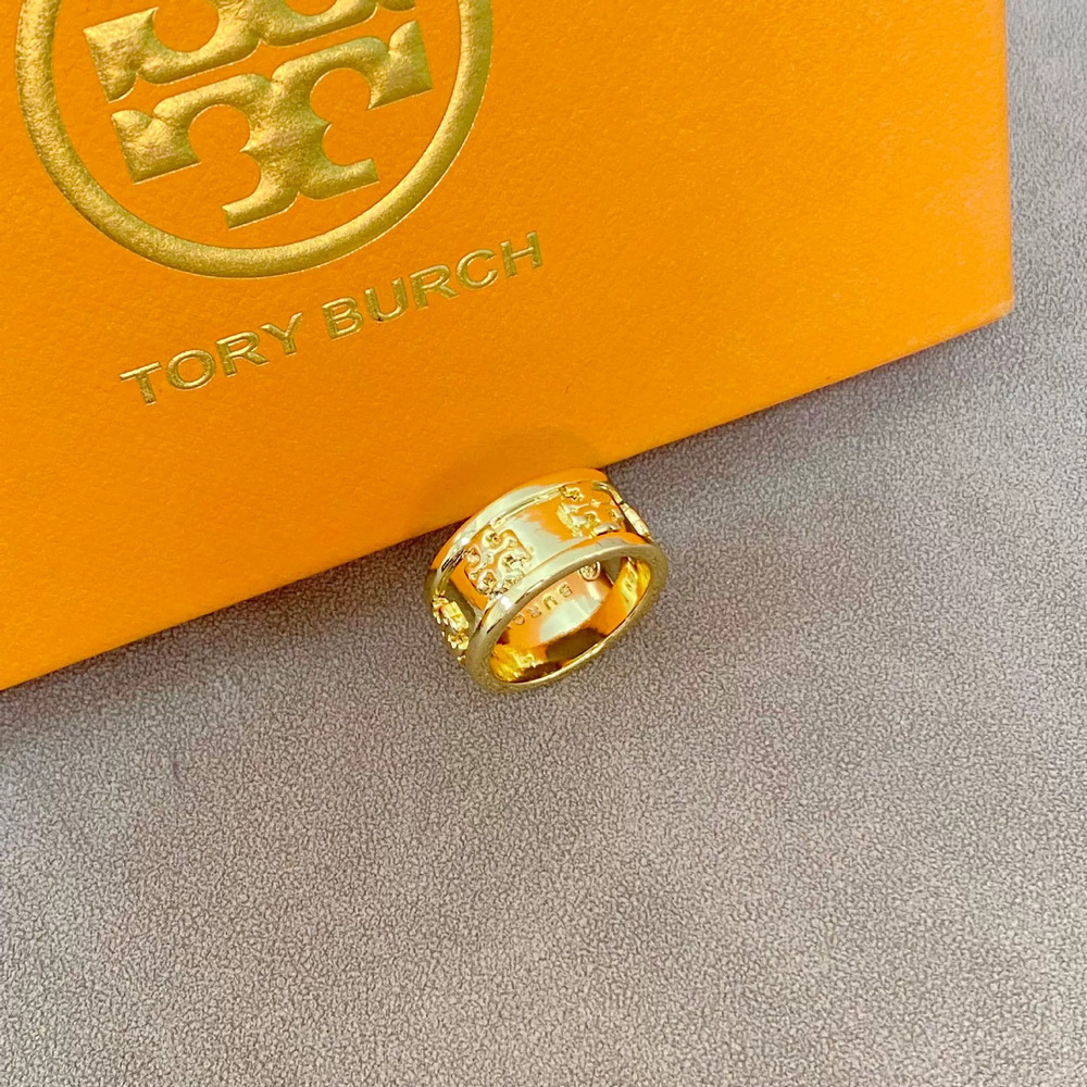Tory Burch Letter Metal Ring